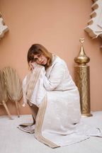 Ivory Swirl Kaftan – Timeless Ramadan Elegance